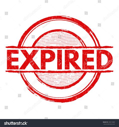 Expired Grunge Rubber Stamp On White Stock Vector 309214889 Shutterstock