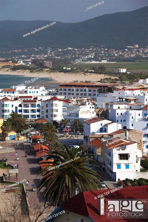Tunisia Northern Tunisia Tabarka Elevated Town View Stock Photo