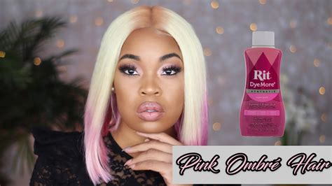 How To Dye A Synthetic Wig Pink Water Color Method Rit Dye Synthetic