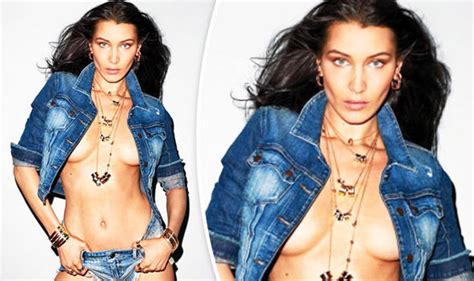 Bella Hadid Exposes Bare Breasts As She Goes Topless For Ridiculously My Xxx Hot Girl
