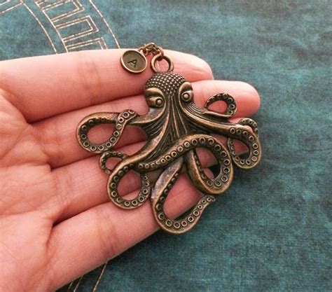 Octopus Keychain LARGE Octopus Keyring Personalized Keychain Etsy