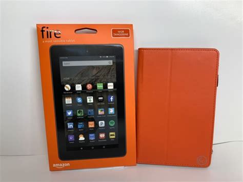 Amazon Fire 70 Tablet Tangerine Wifi 16gb Quad Core Dual Camera