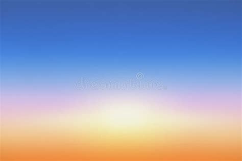 Sky Gradient From Blue To Orange Sunset Stock Image Image Of Texture