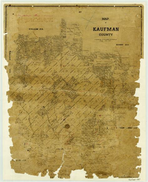 Map Of Kaufman County 3749 Map Of Kaufman County General Map