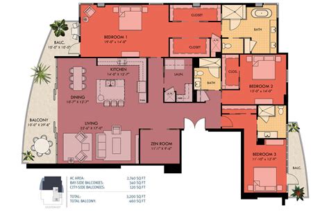 Beau View Condo Floor Plan Floorplansclick