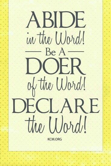 Be A Doer Doers Of The Word Words Powerful Quotes