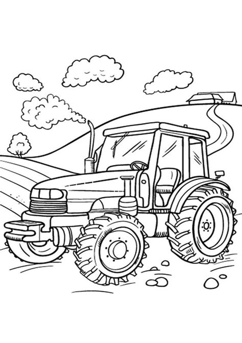 Best Ideas For Coloring Printable Tractors Coloring Pages