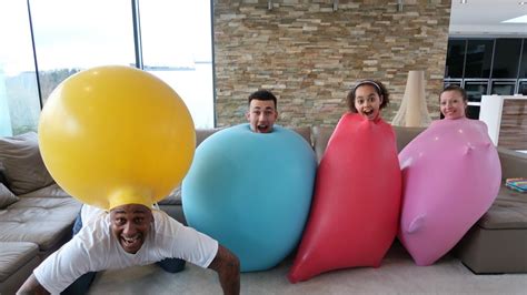 FAMTASTIC Stuck Inside Giant Balloons Challenge Gone Wrong Welcome T Marcus And Lucas