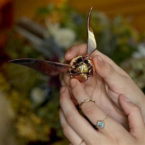 Golden Snitch Harry Potter Ring Box Golden Snitch Jewelry Box