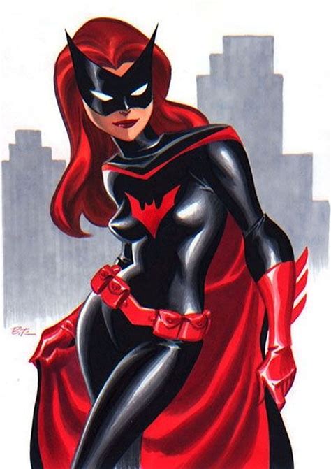 Batwoman Im Zeichentrick Comicstil Batwoman Bruce Timm Superhero