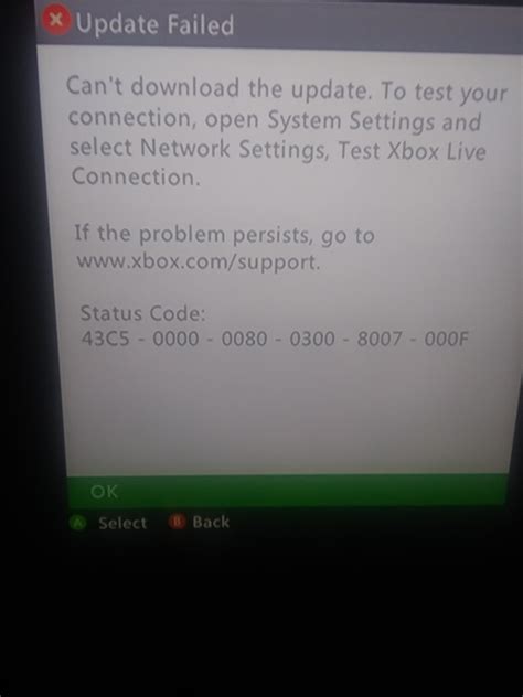 I Need Help My Xbox 360 Tells Me That It Needs An Update When I Click