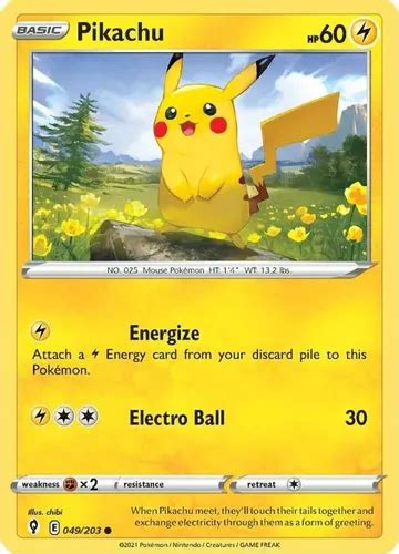 Pikachu Pokemon Carta Original MercadoLibre