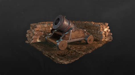Artstation Medieval Mortar Siege Cannon