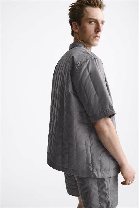 Zara Vertical Quilted T Shirt Square One