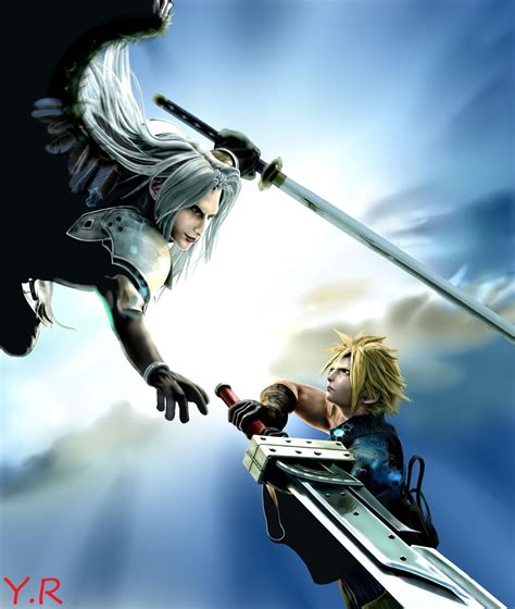Final Fantasy Cloud Vs Sephiroth Anime Top Wallpaper