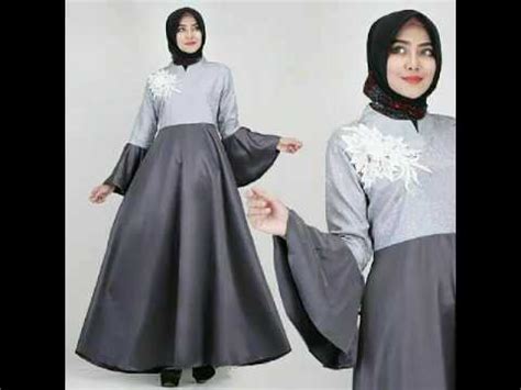 Model gamis muslim terbaru untuk penampilan yang modern via bajumuslimodern.com. 30+ Model Gamis Terbaru Simpel Elegan - Fashion Modern dan ...