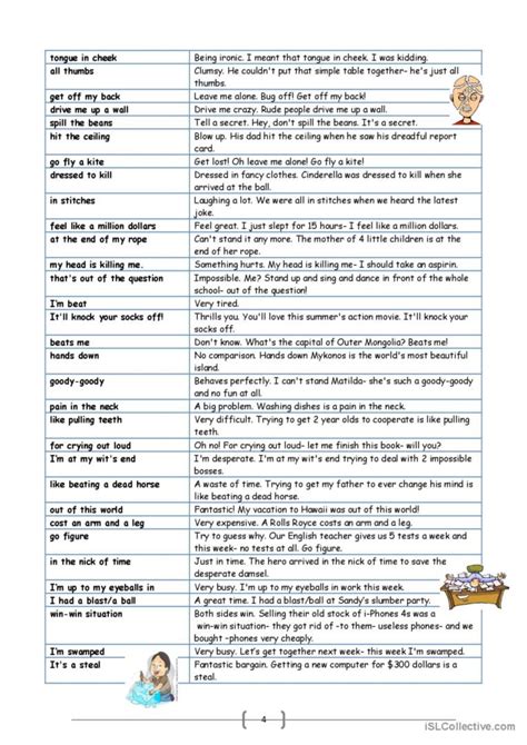 Essential Idioms Discussion Starters English Esl Worksheets Pdf And Doc