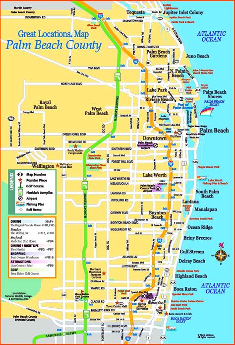 Palm Beach County Maps Cities And Towns Map