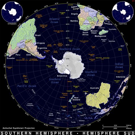 Southern Hemisphere · Public domain maps by PAT, the free, open source