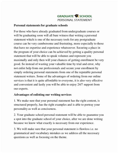30 Personal Statement For School Example Document Template