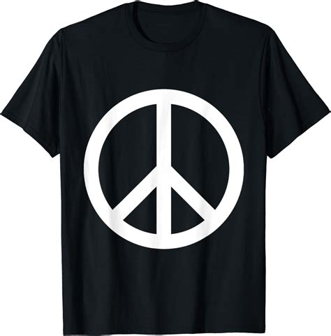 White Peace Sign Clothing