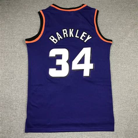 Phoenix Suns 199293 Barkley 34 Purple Classics Basketball Jersey Stitched Wholesale Soccer