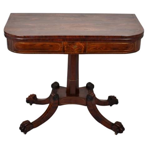 Antique William Iv Rosewood Card Table Circa 1830 At 1stdibs