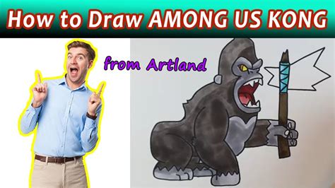 How To Draw Among Us KONG How To Draw Kong Mady Arts YouTube