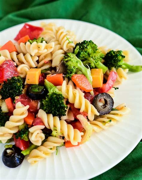 Cold Pasta Salad With Italian Dressing Creations By Kara