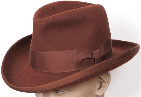 70s Imperial Stetson Reddish Brown Homburg Hat Hats For Men Mens