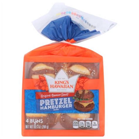 Kings Hawaiian® Original Hawaiian Sweet Pretzel Hamburger Buns 4 Ct