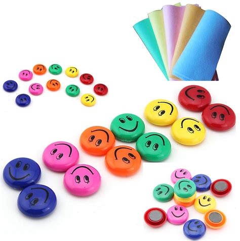 12 Pcs Office Notice Board Pins Whiteboard Magnets Round Fridge