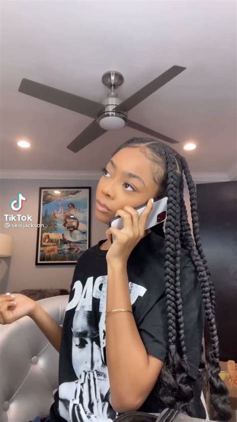 Pin By Eve🦋🦋 On Tik Tok 1 Video In 2021 Braids For Black Hair