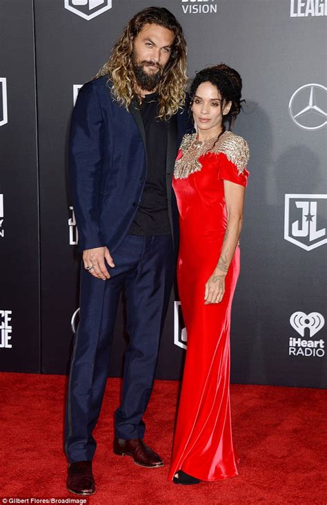 Jason Mamoa And Wife Lisa Bonet At Justice League Premiere Daily Mail