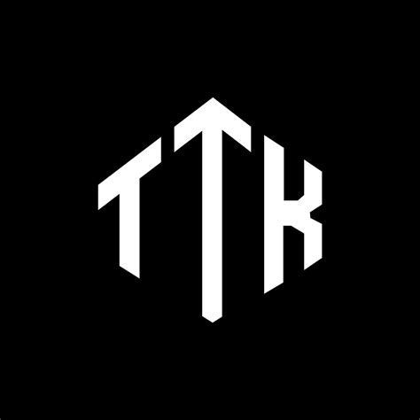 Design De Logotipo De Letra Ttk Com Forma De Polígono Ttk Polígono E