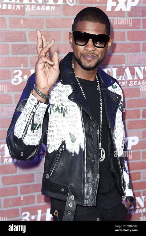 Usher Attends The LA Premiere Of Atlanta Robbin Season At The Ace Hotel On Monday Feb