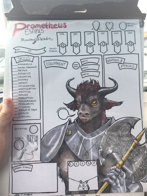 Amazing Custom Character Sheets By Jillianofmidgard On Etsy