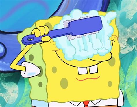 Spongebob Brushing His Eyes Rmemetemplatesofficial