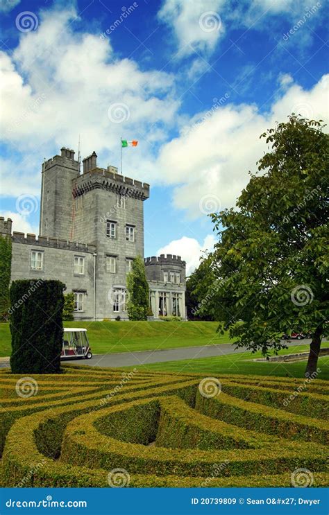 Dromoland Castle Co Calre Ireland Stock Image Image Of Trees Flag