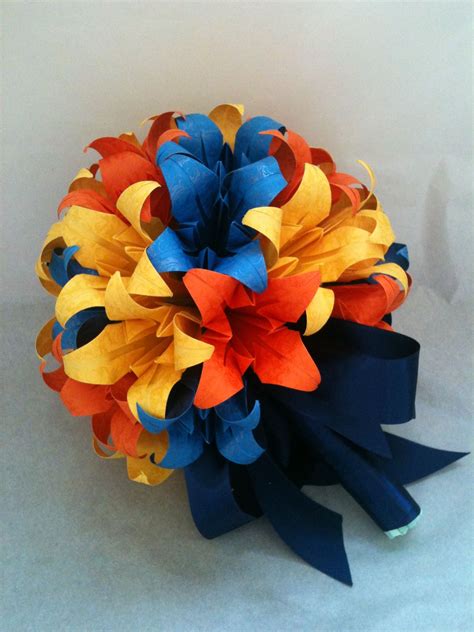 Buque De Noiva Lírios Origami Paper Bouquet Paper Crafts Crafts
