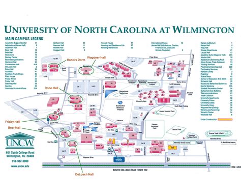 University Of North Carolina At Wilmington Map University Of North