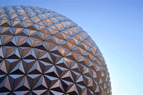 Clear Sky Architecture Geometry Epcot Wallpapers Hd Desktop And
