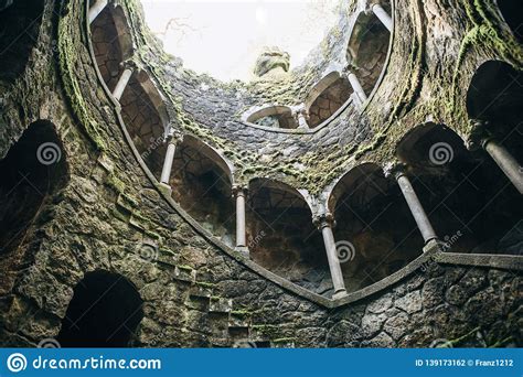 Initiatic Well In The City Of Sintra In Portugal Stock Photo Image