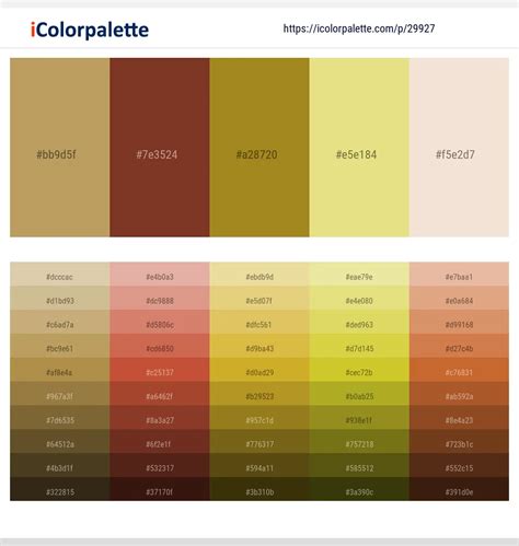 1 Latest Color Schemes With Burnt Umber And Putty Color Tone