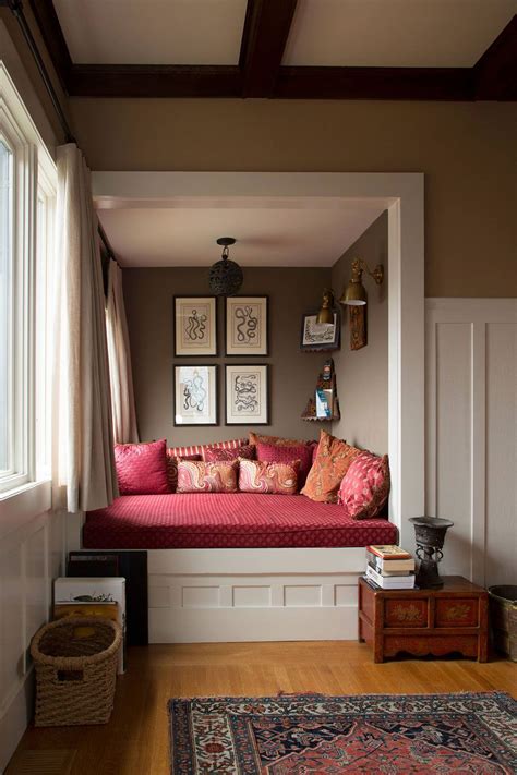A Collection Of Nook Window Seat Design Ideas Eclectic Living Room