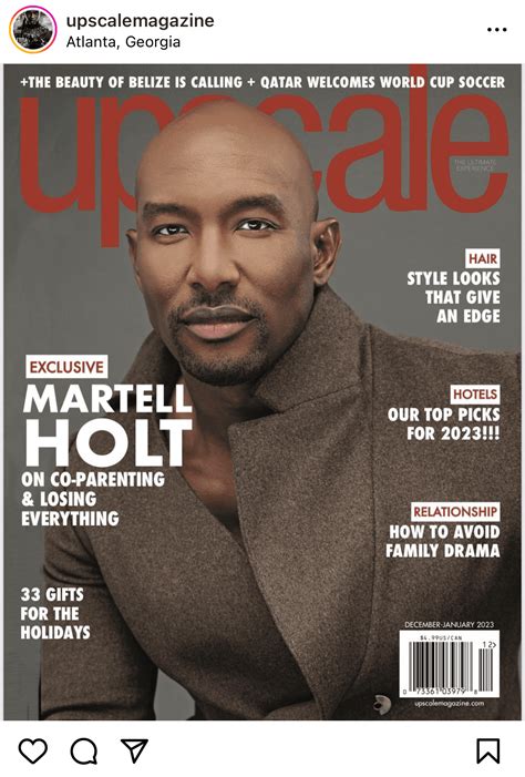 Upscale Magazine Responds to Backlash for Putting Martell Holt on the Cover
