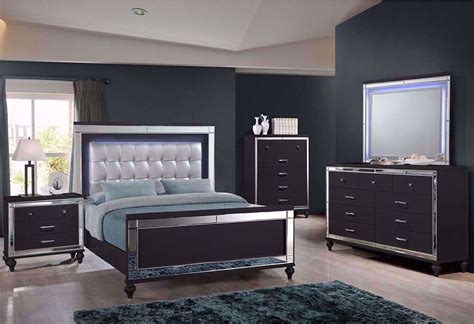 Shop a huge selection of quality bedroom sets at affordable prices. Valentino Black Queen Bedroom Set | Unclaimed Freight ...