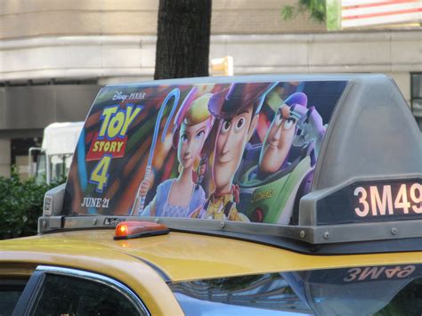 Toy Story 4 Theater Poster Billboard Ad Taxi Cab Fin 1499 Flickr
