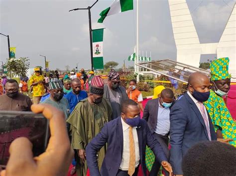 Amid Apc Crisis Amosun Joins Abiodun To Welcome Buhari In Ogun Photos Daily Post Nigeria