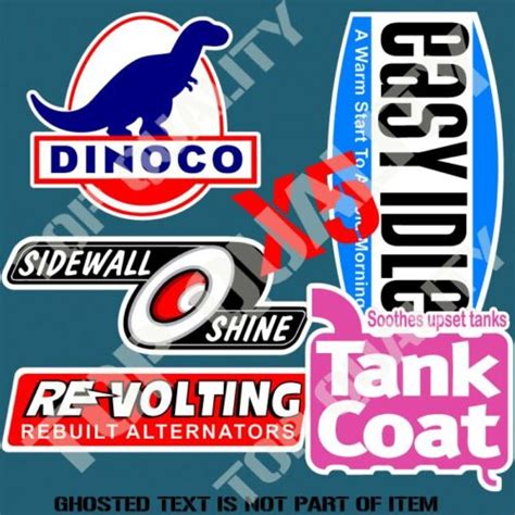 Hot Rod Mega Pack Decal Sticker Set Dinoco Easy Idle Etc Cars Ratrod